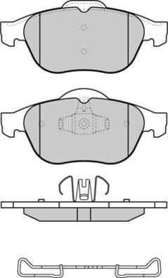 E.T.F. 12-1356 - Тормозные колодки, дисковые, комплект www.autospares.lv