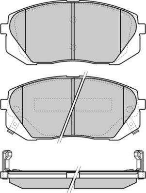 E.T.F. 12-1358 - Bremžu uzliku kompl., Disku bremzes autospares.lv