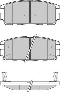 USN R37583 - Тормозные колодки, дисковые, комплект www.autospares.lv