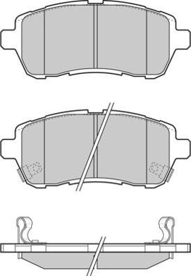 MOPROD MBP1637 - Bremžu uzliku kompl., Disku bremzes www.autospares.lv