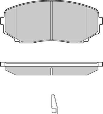 MDR MFP-2336 - Тормозные колодки, дисковые, комплект www.autospares.lv