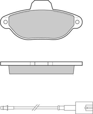 E.T.F. 12-1326 - Bremžu uzliku kompl., Disku bremzes www.autospares.lv