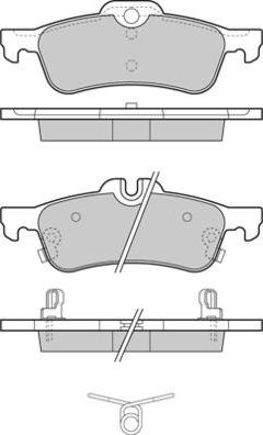 E.T.F. 12-1320 - Brake Pad Set, disc brake www.autospares.lv