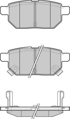 MK Kashiyama D3050M - Brake Pad Set, disc brake www.autospares.lv