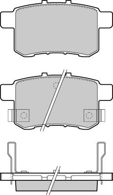 E.T.F. 12-1370 - Bremžu uzliku kompl., Disku bremzes www.autospares.lv