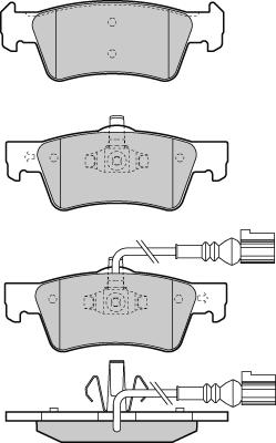 E.T.F. 12-1372 - Brake Pad Set, disc brake www.autospares.lv