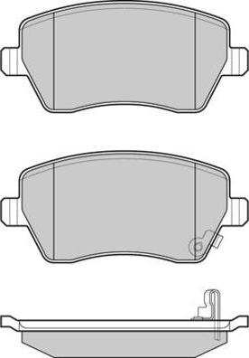 E.T.F. 12-1248 - Тормозные колодки, дисковые, комплект www.autospares.lv