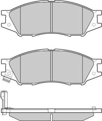 E.T.F. 12-1208 - Тормозные колодки, дисковые, комплект www.autospares.lv