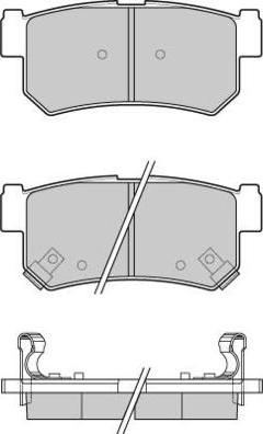 E.T.F. 12-1203 - Тормозные колодки, дисковые, комплект www.autospares.lv