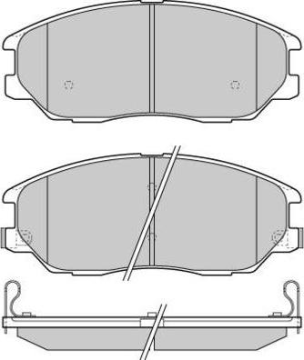 E.T.F. 12-1281 - Bremžu uzliku kompl., Disku bremzes www.autospares.lv