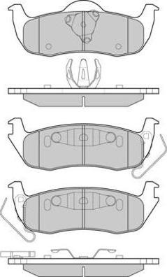 E.T.F. 12-1239 - Bremžu uzliku kompl., Disku bremzes www.autospares.lv