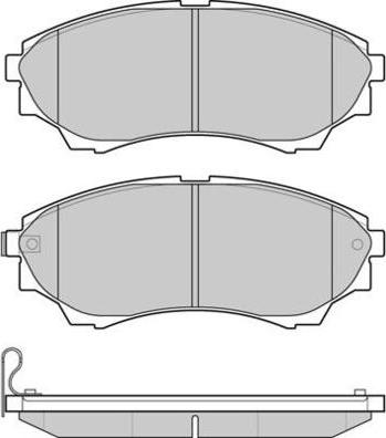 E.T.F. 12-1232 - Brake Pad Set, disc brake www.autospares.lv