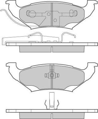 E.T.F. 12-1223 - Bremžu uzliku kompl., Disku bremzes www.autospares.lv