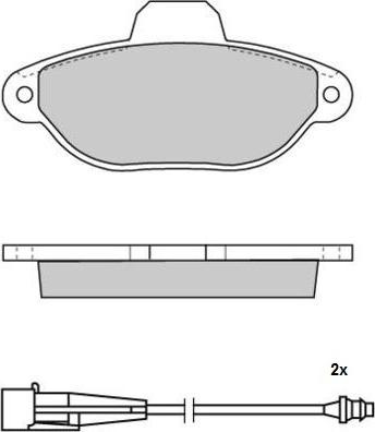 BENDIX 510197B - Brake Pad Set, disc brake www.autospares.lv