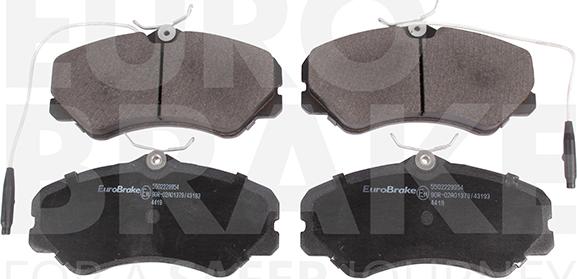 Eurobrake 5502229954 - Bremžu uzliku kompl., Disku bremzes autospares.lv