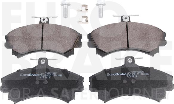 Eurobrake 5502229977 - Brake Pad Set, disc brake www.autospares.lv