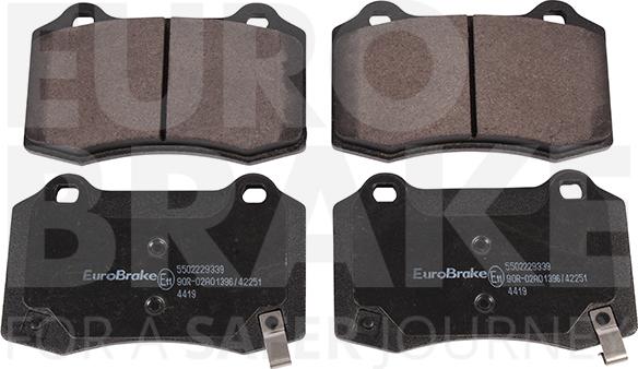 Eurobrake 5502229339 - Bremžu uzliku kompl., Disku bremzes www.autospares.lv