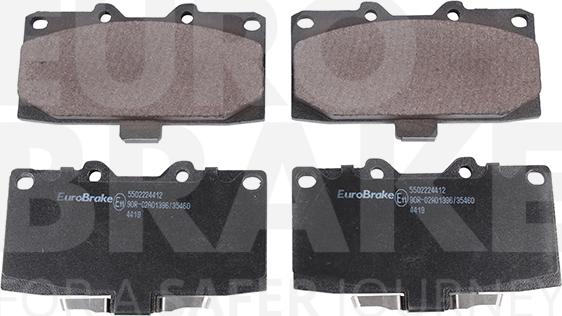 Eurobrake 5502224412 - Bremžu uzliku kompl., Disku bremzes www.autospares.lv