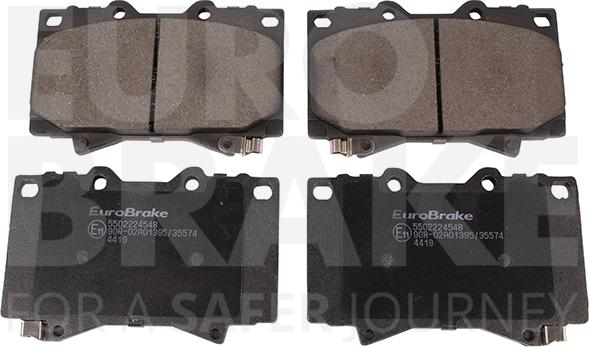 Eurobrake 5502224548 - Bremžu uzliku kompl., Disku bremzes autospares.lv