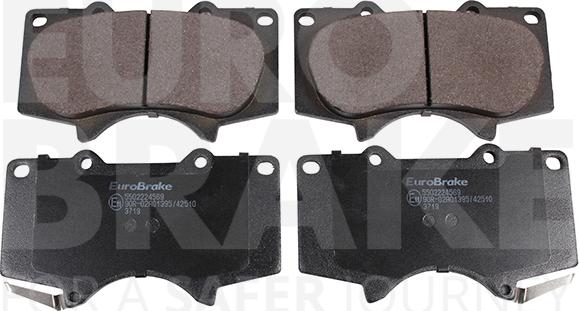 Eurobrake 5502224569 - Bremžu uzliku kompl., Disku bremzes www.autospares.lv