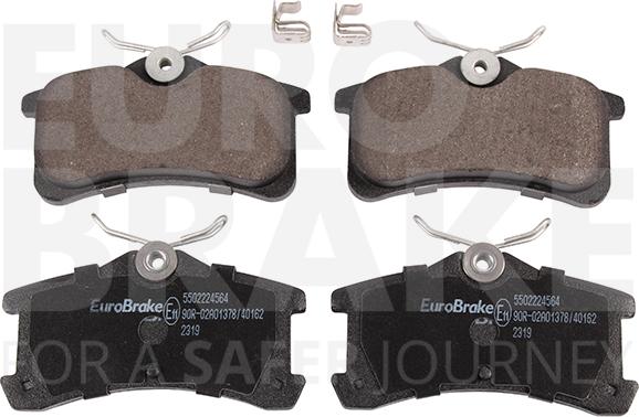 Eurobrake 5502224564 - Brake Pad Set, disc brake www.autospares.lv