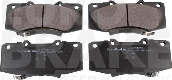 Eurobrake 55022245100 - Bremžu uzliku kompl., Disku bremzes autospares.lv