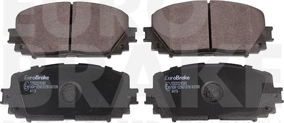 Eurobrake 5502224583 - Bremžu uzliku kompl., Disku bremzes autospares.lv