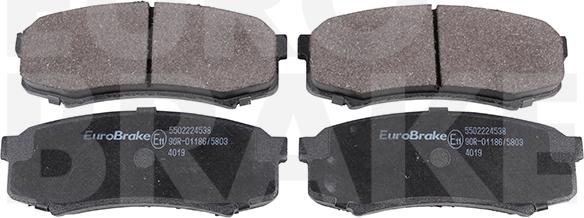 Eurobrake 5502224538 - Brake Pad Set, disc brake www.autospares.lv