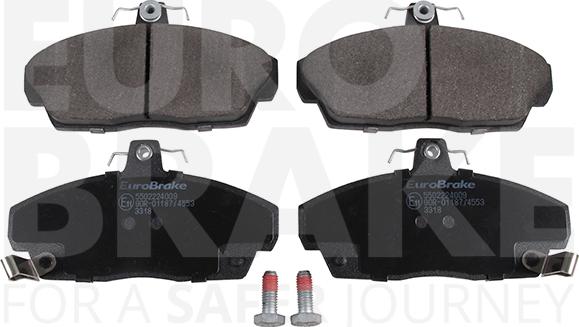 Eurobrake 5502224009 - Brake Pad Set, disc brake www.autospares.lv