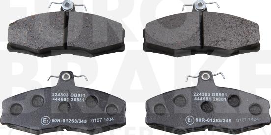 Eurobrake 5502224303 - Bremžu uzliku kompl., Disku bremzes autospares.lv