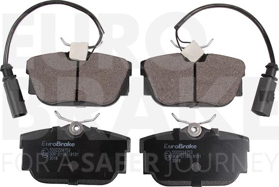 Eurobrake 5502224753 - Brake Pad Set, disc brake www.autospares.lv