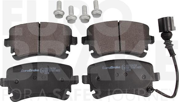 Eurobrake 5502224764 - Bremžu uzliku kompl., Disku bremzes www.autospares.lv