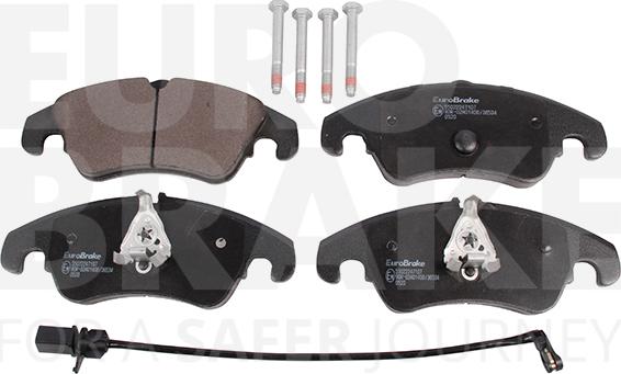 Eurobrake 55022247107 - Тормозные колодки, дисковые, комплект www.autospares.lv