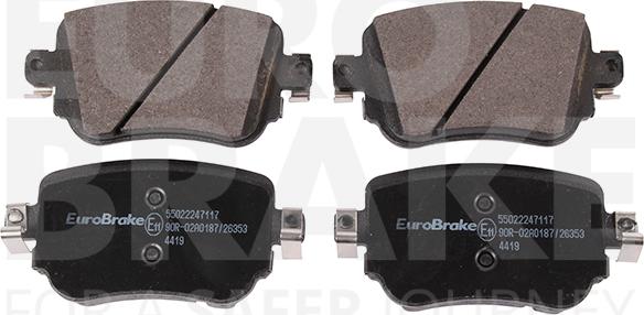 Eurobrake 55022247117 - Bremžu uzliku kompl., Disku bremzes autospares.lv