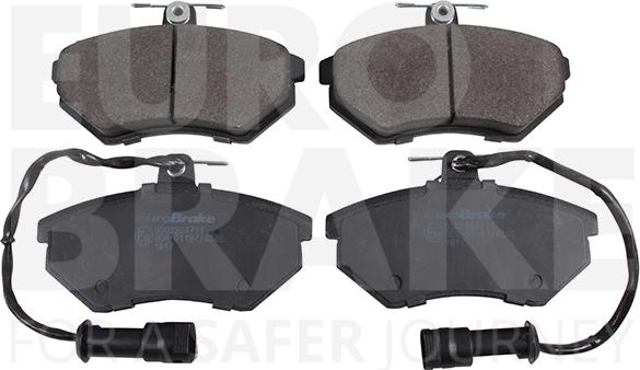 Eurobrake 5502224711 - Тормозные колодки, дисковые, комплект www.autospares.lv