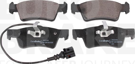 Eurobrake 5502224789 - Brake Pad Set, disc brake www.autospares.lv