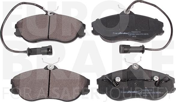 Eurobrake 5502224722 - Bremžu uzliku kompl., Disku bremzes autospares.lv