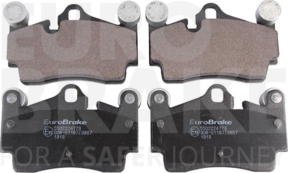 Eurobrake 5502224773 - Тормозные колодки, дисковые, комплект www.autospares.lv