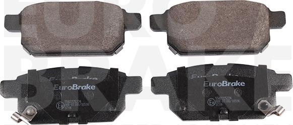 Eurobrake 5502225224 - Brake Pad Set, disc brake www.autospares.lv