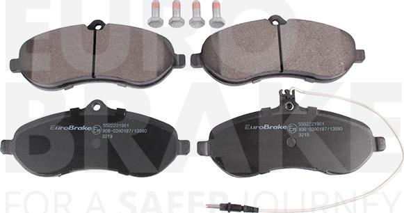 Eurobrake 5502221961 - Bremžu uzliku kompl., Disku bremzes www.autospares.lv