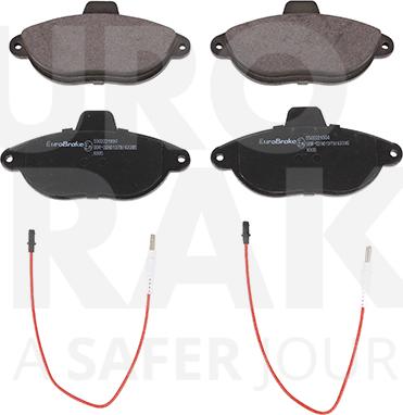 Eurobrake 5502221934 - Brake Pad Set, disc brake www.autospares.lv