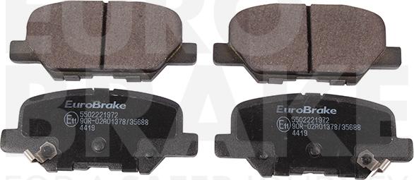 Eurobrake 5502221972 - Bremžu uzliku kompl., Disku bremzes www.autospares.lv