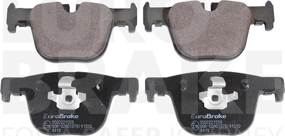 Eurobrake 5502221559 - Bremžu uzliku kompl., Disku bremzes www.autospares.lv