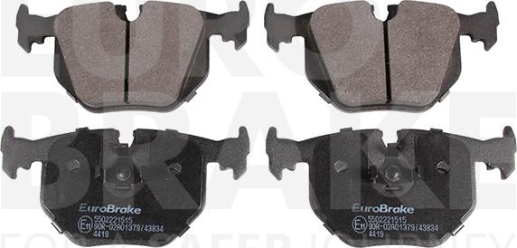 Eurobrake 5502221515 - Bremžu uzliku kompl., Disku bremzes www.autospares.lv