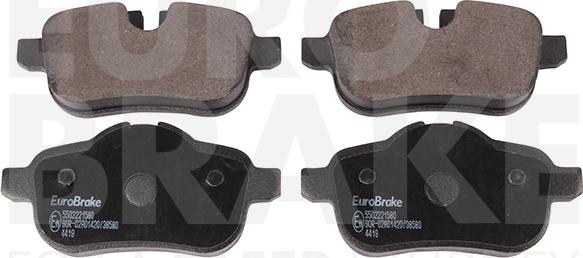 Eurobrake 5502221580 - Bremžu uzliku kompl., Disku bremzes www.autospares.lv