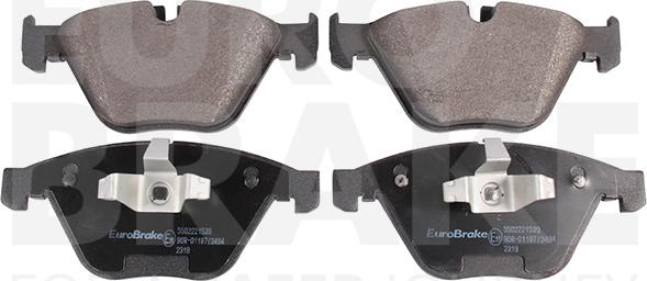 Eurobrake 5502221539 - Brake Pad Set, disc brake www.autospares.lv