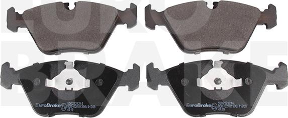 Eurobrake 5502221214 - Brake Pad Set, disc brake www.autospares.lv