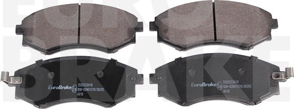 Eurobrake 5502223418 - Bremžu uzliku kompl., Disku bremzes autospares.lv