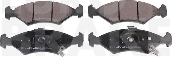 Eurobrake 5502223519 - Тормозные колодки, дисковые, комплект www.autospares.lv