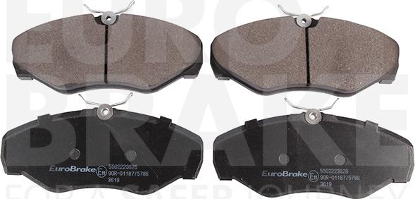 Eurobrake 5502223626 - Bremžu uzliku kompl., Disku bremzes autospares.lv